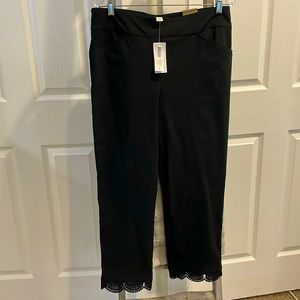Chico’s perfect stretch slim crop black pants
